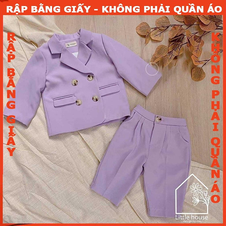 Rập Giấy Bộ Vest Bé Trai A0 (Mã B60)