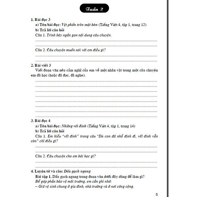 Vở Bài Tập Cuối Tuần Tiếng Việt Lớp 4 - Bám Sát SGK Cánh Diều - Ảnh 2