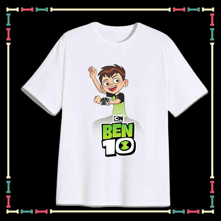 Áo thun bé trai mẫu game Benten Ben 10 đủ size áo từ 10kg đến 90kg, tay ngắn đủ màu sắc