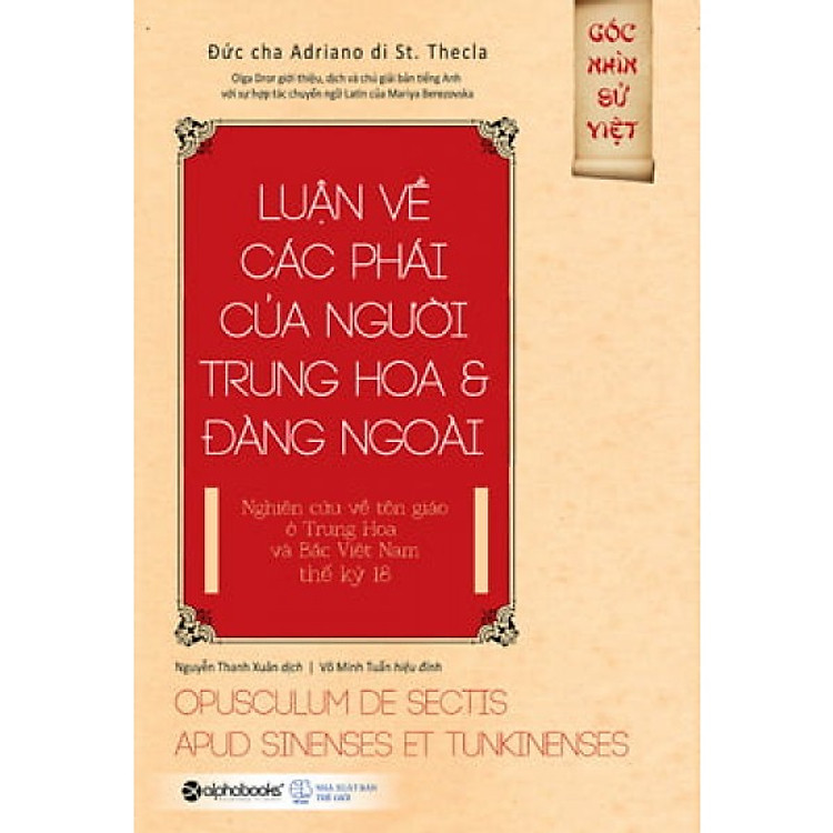 Luận về các phái của người Trung Hoa và Đàng ngoài (Tái bản 2018)