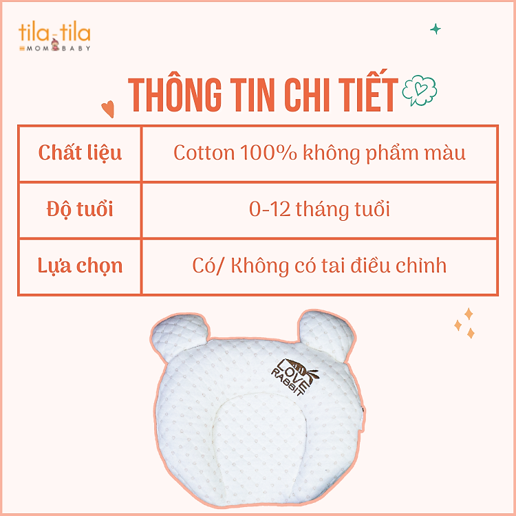 Gối Cao Su Non Tila-Tila Cho Bé Chính hãng Giá tốt - Hình ảnh 4