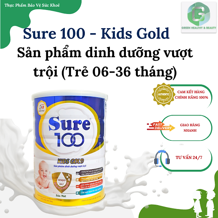 Nơi mua Sữa Sure 100 KIDS GOLD 900g Chất lượng Giá rẻ - Hình ảnh 2