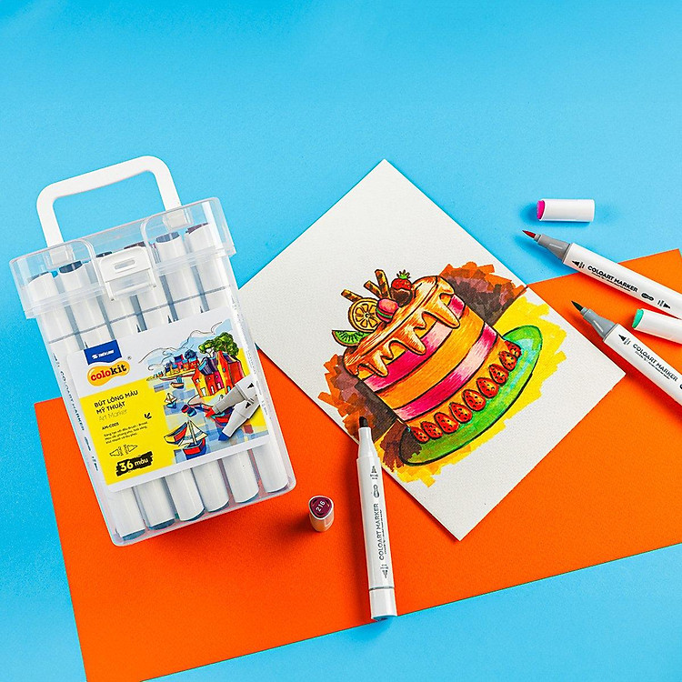 Bút Dạ Màu Thiên Long Colokit ART MARKER AM-C005-KM (36 màu)