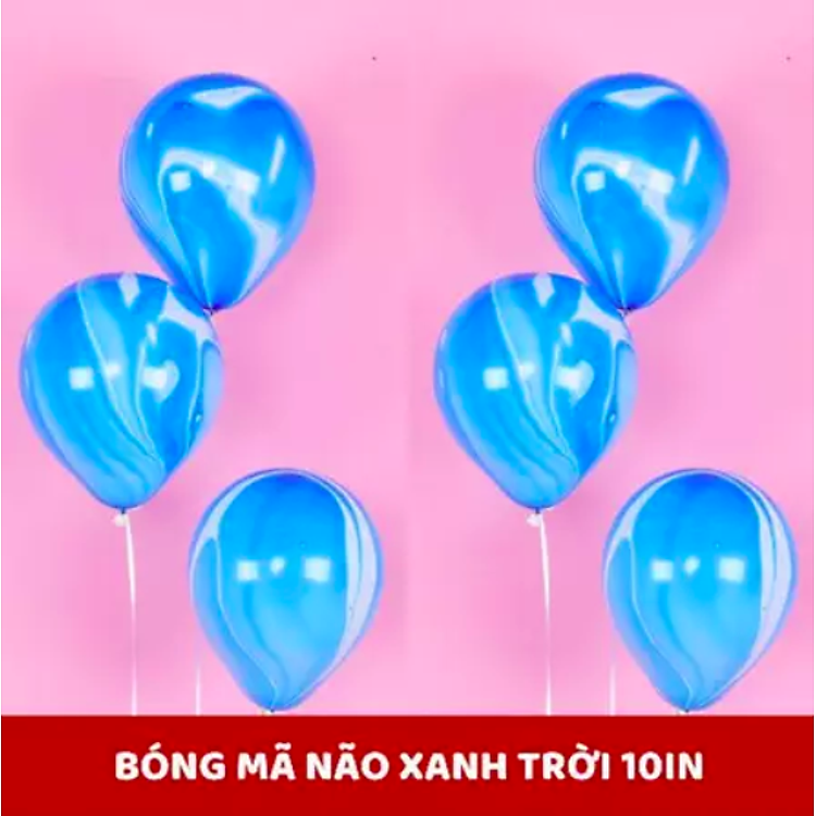 Bóng bay vân đá Sơn Thuỷ (100 chiếc) - Vàng - Ảnh 3