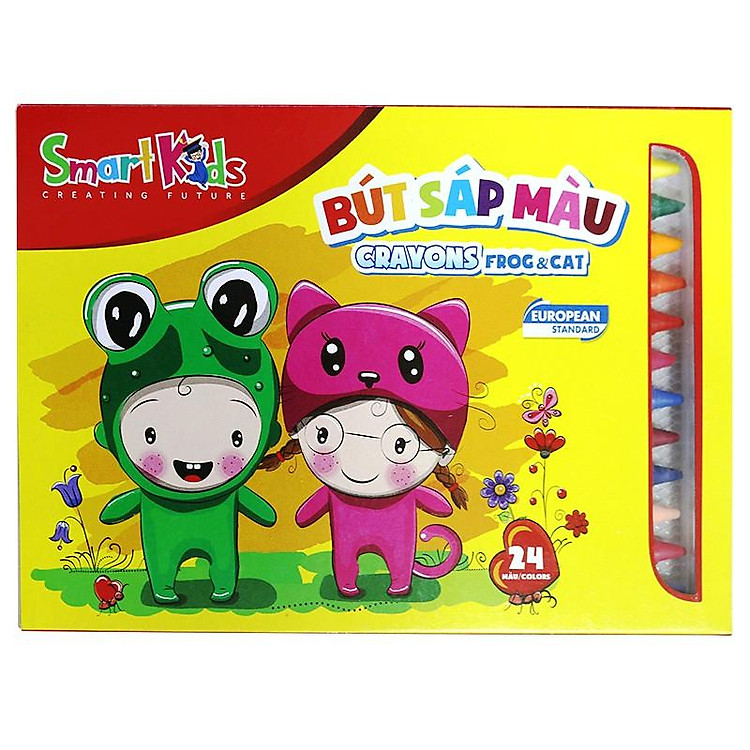 Sáp màu Smartkids FROG & CAT (24 màu) - Ảnh 3