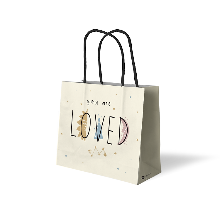 Túi Giấy SDstationery You Are Loved 18×15.5 (màu vàng nhạt)