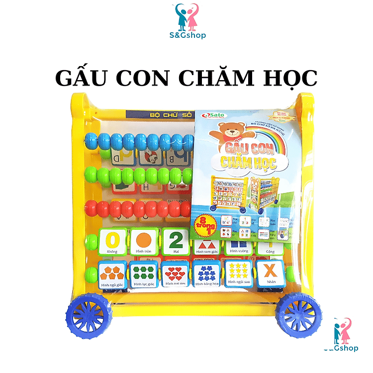 Bộ Chữ Số Gấu Con Học Chính hãng Tiết kiệm