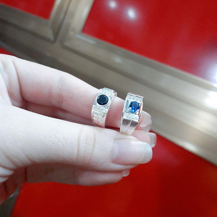 Nhẫn bạc cho bé trai đính đá cao cấp YN JEWELRY
