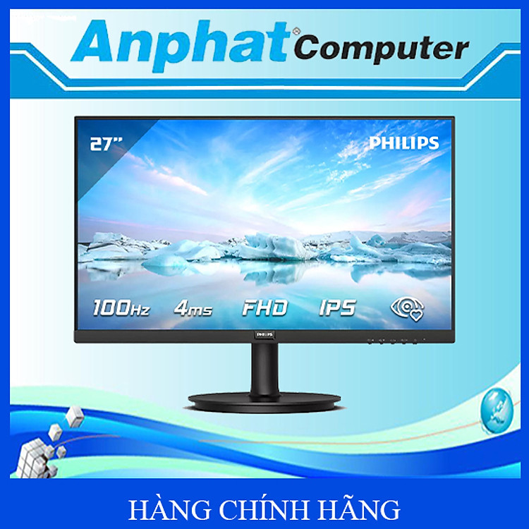 Màn hình LCD PHILIPS 271V8B (27 inch/Full HD/IPS/100Hz/4 ms) - Hàng Chính Hãng