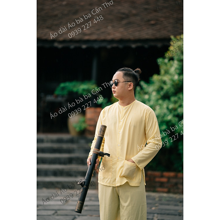 Bộ Bà ba vàng nam bộ - Có bộ bà ba Bigsize- may sỉ bà ba toàn quốc - May bộ bà ba theo yêu cầu