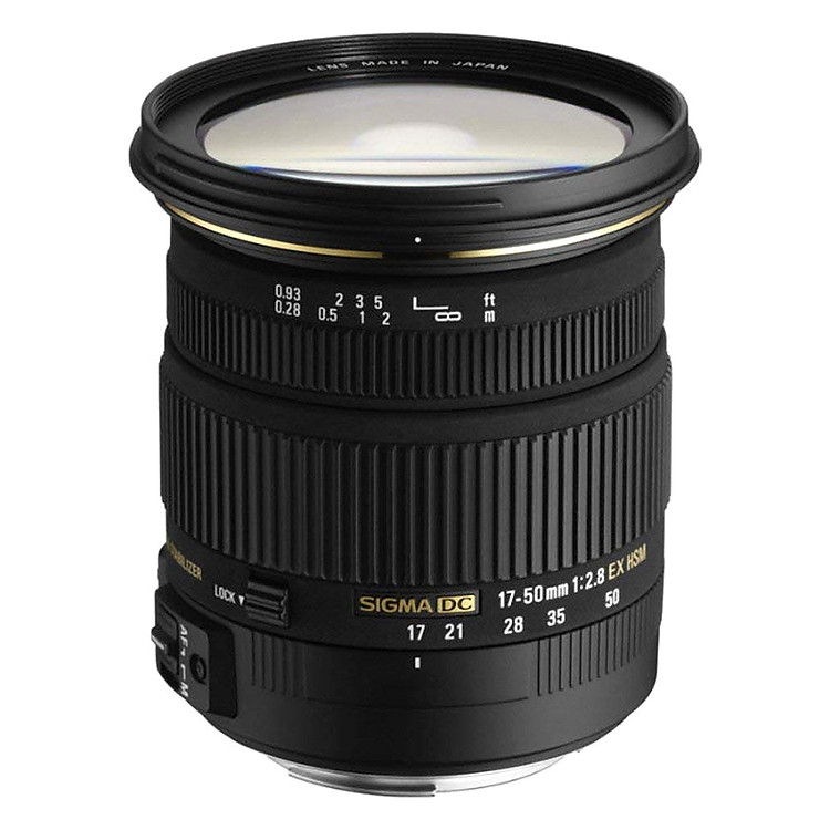 Lens Sigma 17-50 mm F2.8 EX DC OS HSM For Canon (Hàng Nhập Khẩu) - Tặng Tấm Da Cừu Lau Ống Kính