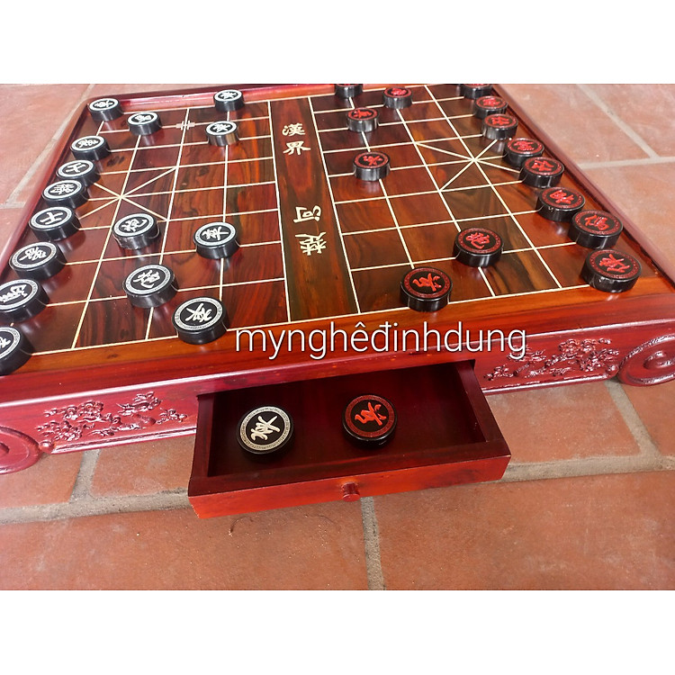 Bàn cờ tướng gỗ trắc cao cấp Chính hãng Giá tốt - Hình ảnh 4