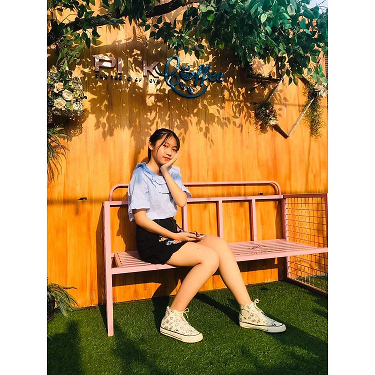 ÁO SƠ MI BÉ GÁI MẦU XANH DA TRỜI TỪ 10 ĐẾN 18 TUỔI-XUẤT KHẨU HÀN QUỐC