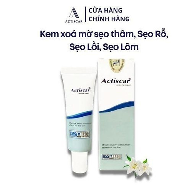 Kem Mờ Sẹo Actiscar, Mờ Sẹo Lồi, Sẹo Lõm, Sẹo Thâm, Sẹo Rỗ lâu năm 20g