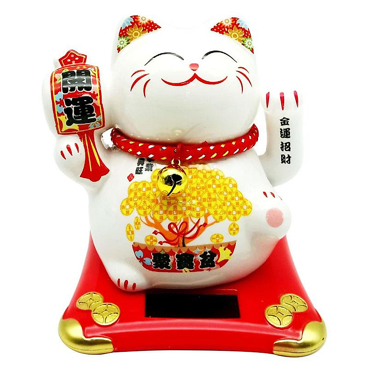 Tượng Mèo Thần Tài Vẩy Tay Tự Động 0505 - Ảnh 2