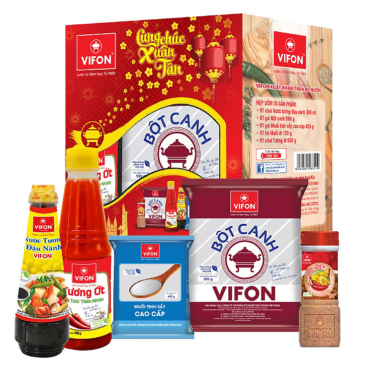 Hộp Quà Gia Vị Cao Cấp 5 Món VIFON