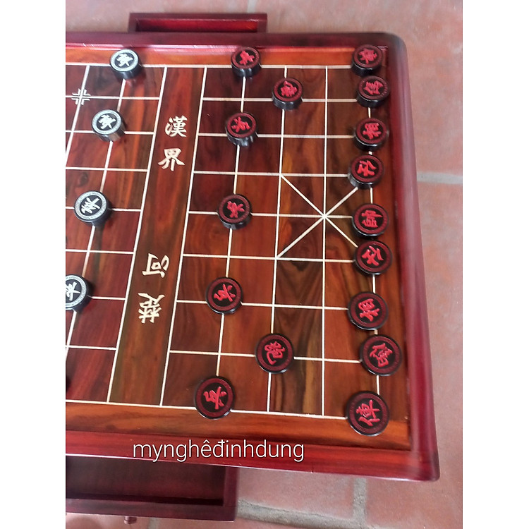 Bàn cờ tướng gỗ trắc cao cấp Chính hãng Giá tốt - Hình ảnh 5