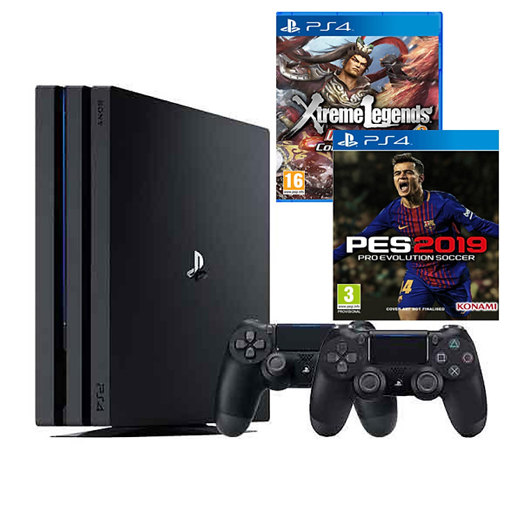 Bộ PS4 Pro 1TB Kèm 2 Game Pes19 Và Dynasty Warriors 8 - Hàng Chính Hãng