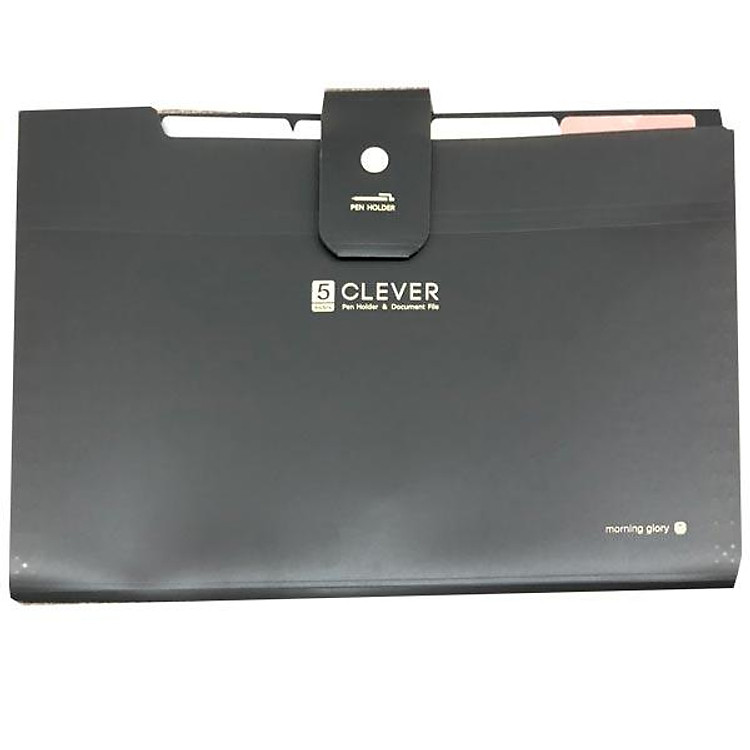 Bìa 5 Ngăn Clever Simple (Xám)