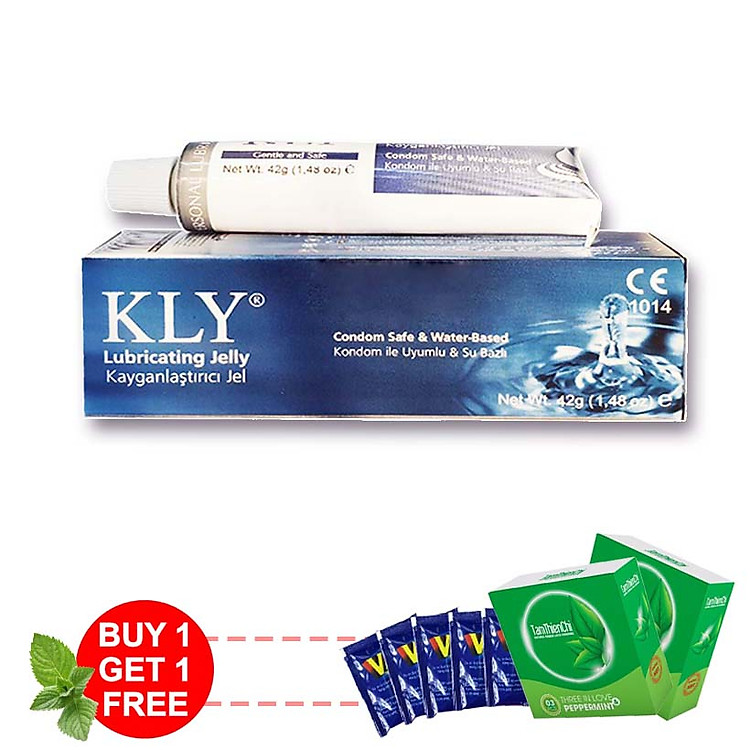 Gel bôi trơn KLY ( 42gram ) - Tặng 1 hộp BCS Tâm Thiện Chí Three In Love và 10 gói gel VIP