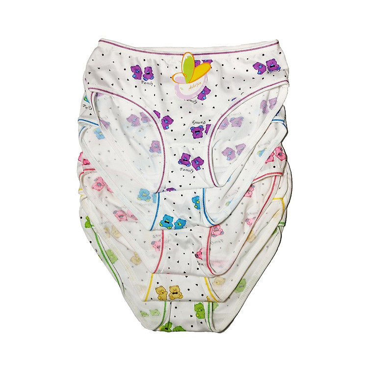 Combo 5 Quần Chip Tam Giác Hình Hoa Dễ Thương Thoáng Mát Đẹp Cho Bé Gái