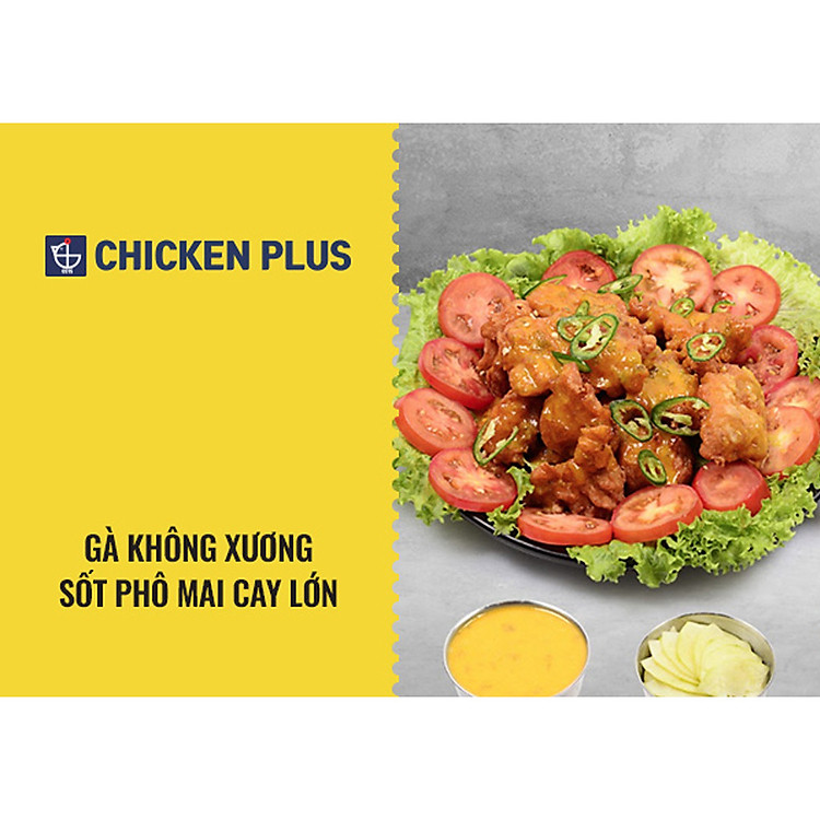 Chicken Plus Gà Không Xương Sốt Phô Mai Cay Lớn