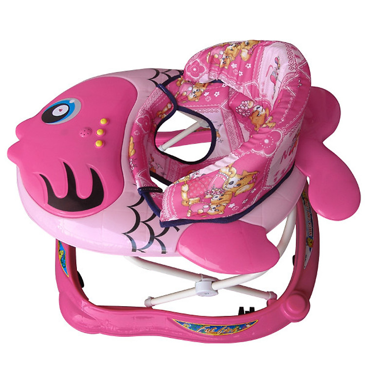 Xe Tập Đi Nhựa Chợ Lớn L3 Con Cá (Có nhạc) - Dành Cho Bé Từ 6 - 12 Tháng - M1396B-XTĐ - Giao màu ngẫu nhiên