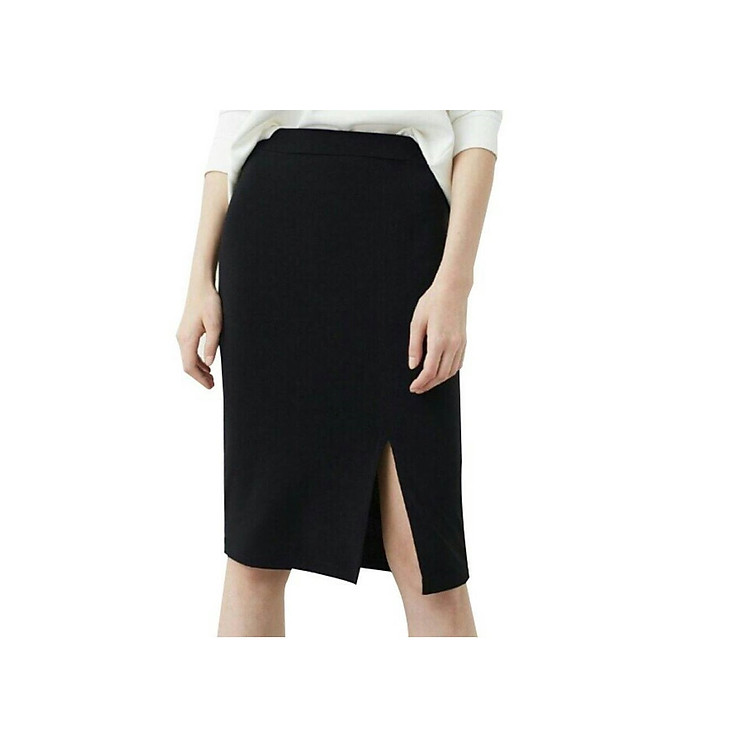 Chân váy bút chì công sở xẻ tà TRƯỚC, vải umi cao cao cấp