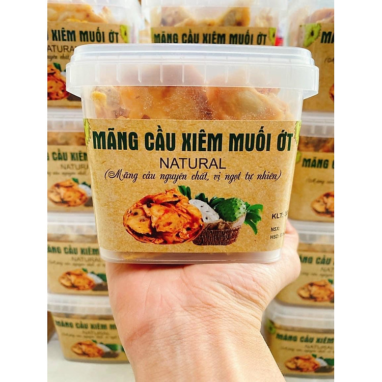 MÃNG CẦU SẤY MUỐI ỚT 300gr Hàng nhà làm nguyên chất mãng cầu xiêm 100%.