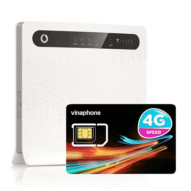 Huawei B593 | Thiết bị phát wifi 3G/4G Chuẩn LTE Tốc độ cao + Sim 4G Vinaphone | khuyến Mãi 60GB/Tháng - Hàng chính hãng