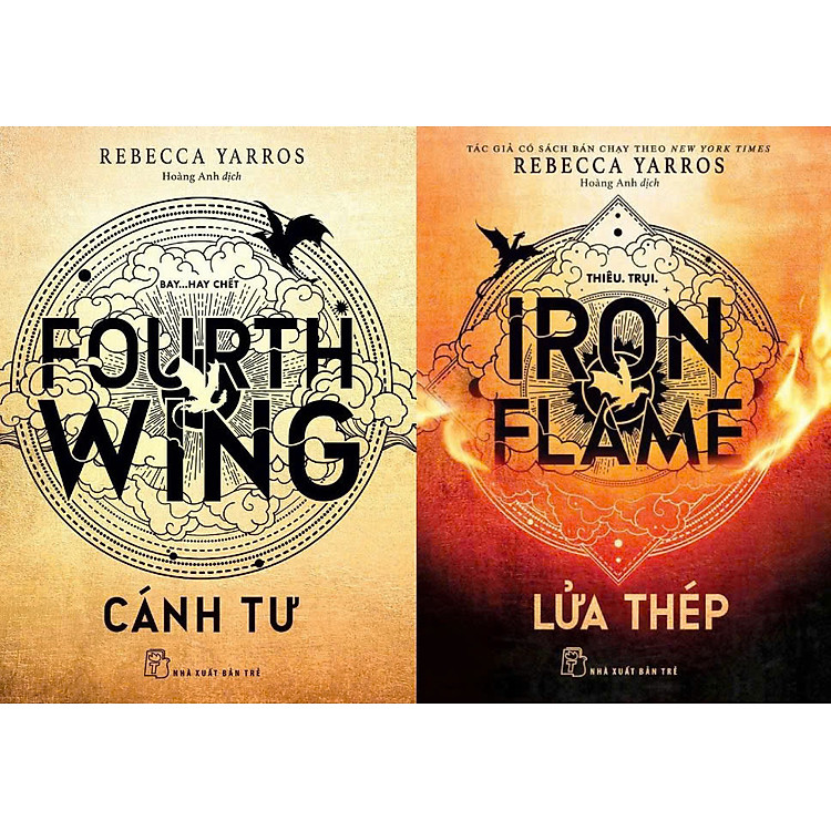 Combo 2 cuốn Rebecca Yarros: CÁNH TƯ; LỬA THÉP - Rebecca Yarros – Hoàng Anh dịch - NXB Trẻ