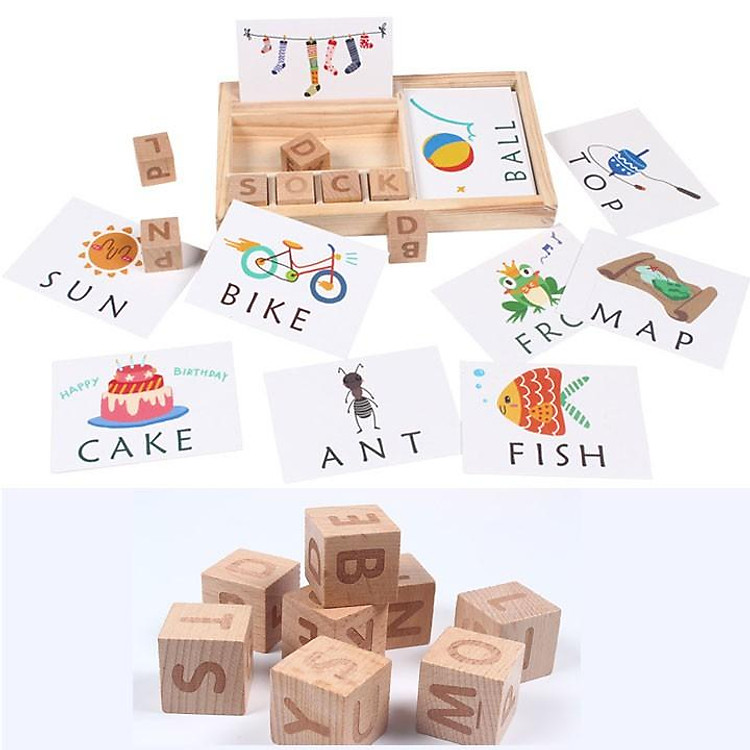 Bộ đánh vần tiếng anh ZSB29 kèm thẻ