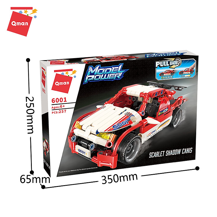 Mua Đồ chơi xếp hình Qman 6001: Xe đua Chính hãng Giá rẻ - Hình ảnh 3