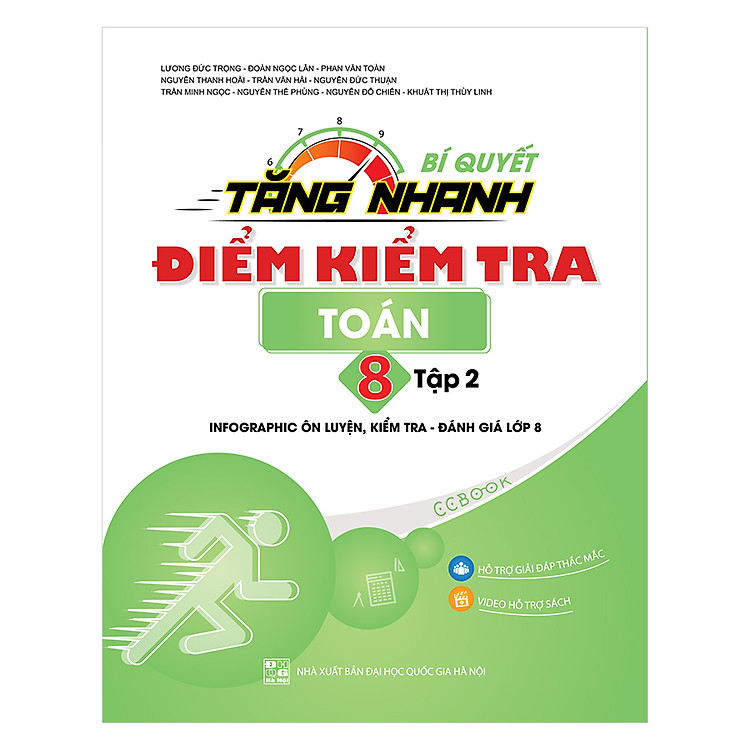 Sách Bí Quyết Tăng Nhanh Điểm Kiểm Tra Toán Lớp 8 Tập 2