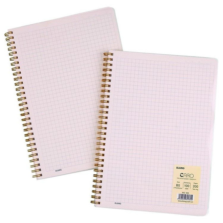 Vở Lò Xo Kép Caro B5 (200 trang)
