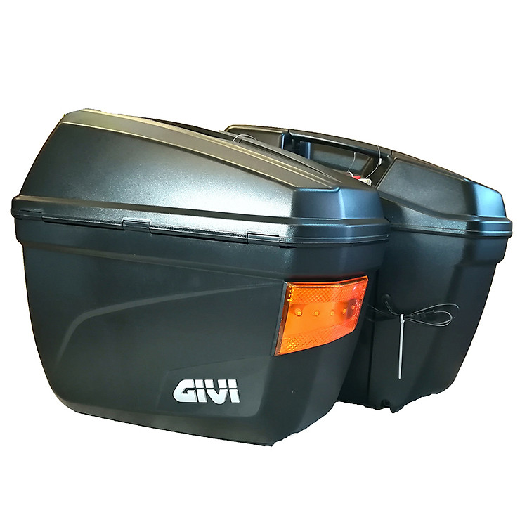 Bộ Thùng Cặp Hông Có Đèn Givi E22NS (22L) Và Baga Givi Sidebag Holder SBL Gắn Thùng