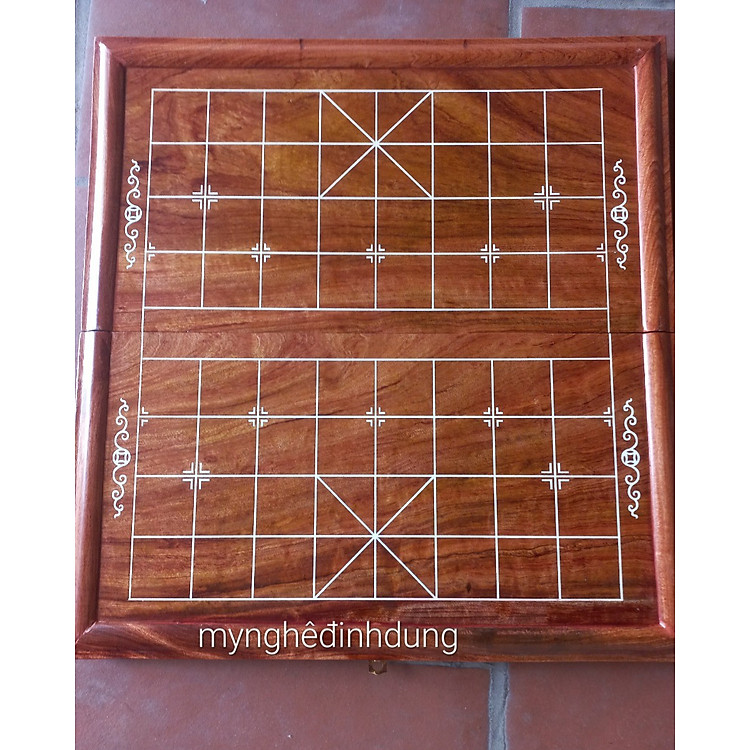 Mua tại Lazada: Bàn cờ tướng gỗ hương đá 50x52cm Chính hãng Giá tốt
