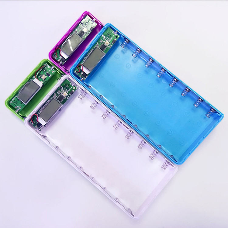 Box Sạc Dự Phòng 8 Cell 18650 Màn LCD VDDP0606 (Không Pin) Giao màu ngẫu nhiên