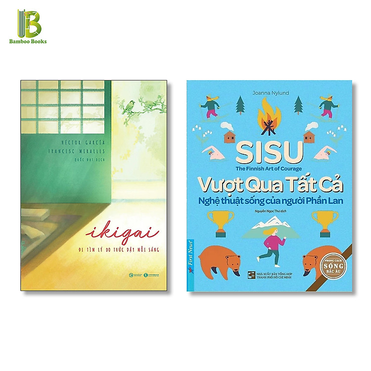 Combo 2 Cuốn Về Những Lối Sống Nổi Tiếng: Ikigai - Đi Tìm Lý Do Thức Dậy Mỗi Sáng + Sisu - Vượt Qua Tất Cả - Nghệ Thuật Sống Của Người Phần Lan (Tặng Kèm Bookmark Bamboo Books)