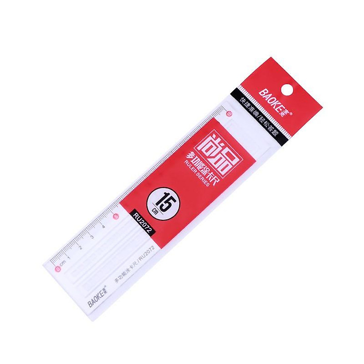 Thước Kẻ Thi Kiểm Tra RU2072/BAOKE (15 cm) (3 cái) - Ảnh 4