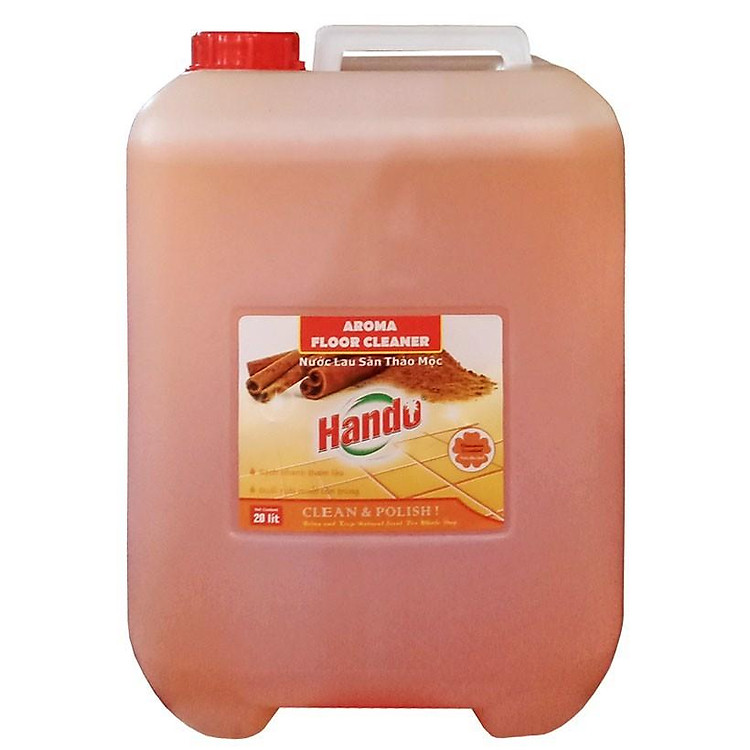 Nước thơm lau sàn nhà Hando can 20L (Hương quế) Giao 2 can 10L