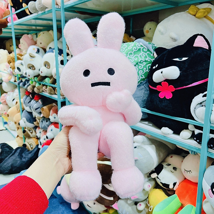 Mua Gấu bông thỏ suy tư 40cm - Hồng Chính hãng Tiết kiệm - Hình ảnh 3