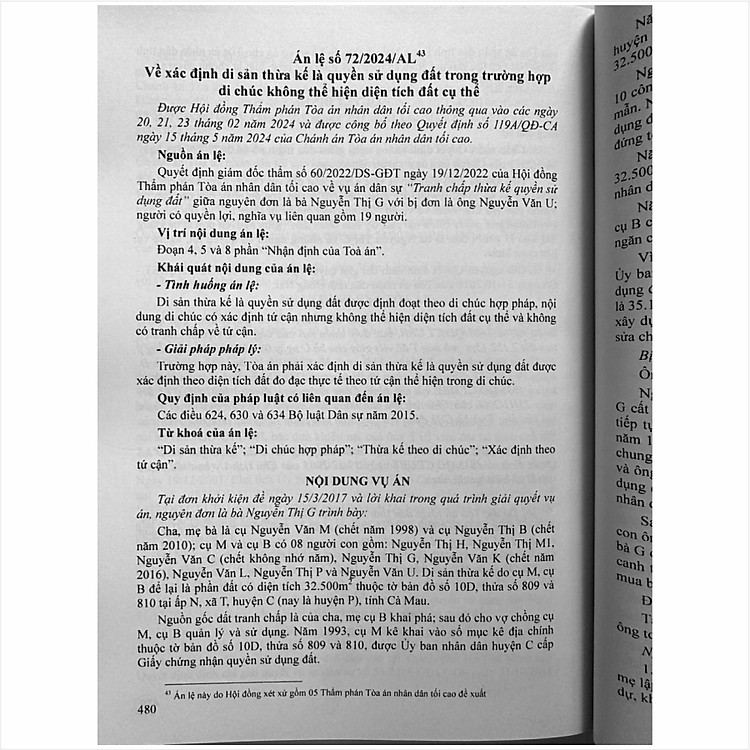 Hệ Thống 72 Án Lệ Việt Nam Hiện Hành - Ảnh 4