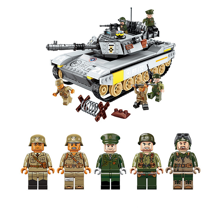 Mua Đồ chơi lắp ráp xe tăng QMAN 1721 Chính hãng Giá tốt - Hình ảnh 3