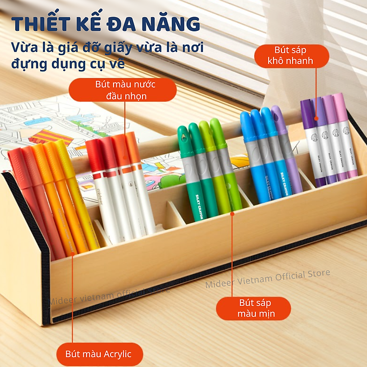 Ống đựng giấy vẽ Mideer - Ảnh 5