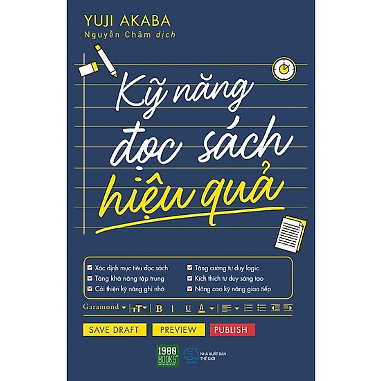 Cuốn Sách Tư Duy - Kỹ Năng Sống Hay Mọi Người Đều Nên Có: Kỹ Năng Đọc Sách Hiệu Quả