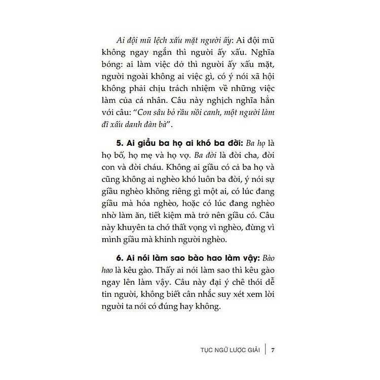 Tục Ngữ Lược Giải - Ảnh 5
