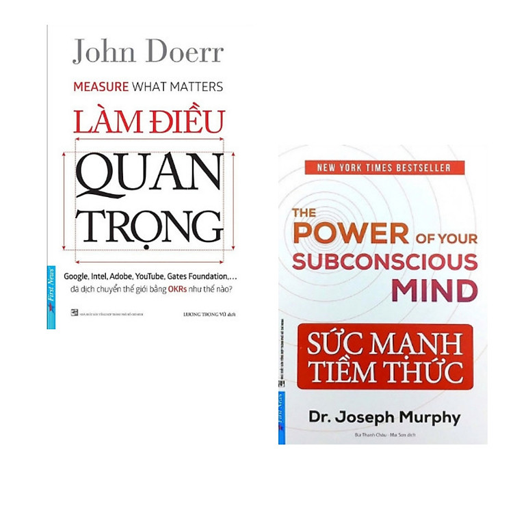 Combo 2 cuốn: Sức Mạnh Tiềm Thức + Làm Điều Quan Trọng (Bộ sách hay về Nghệ thuật sống)