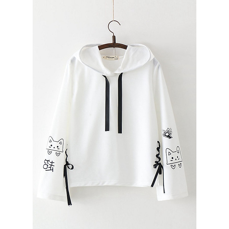 Áo Khoác Hoodie Nữ Hình Mèo 763