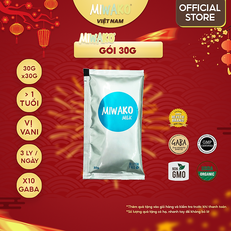 Mua tại Tiki: Nơi Sữa Hạt Hữu Cơ MIWAKO Vị Gạo 30g Chính hãng, giá tốt